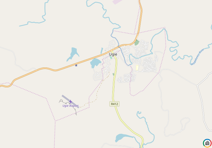 Map location of Ugie